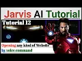 Jarvis tutorial 12 Make your own voice assistant Python programming