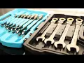 DURATECH Anti-Slip Flex-Head Ratcheting Wrench Set Combination Wrench Set 12-Piece 72-Tooth