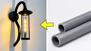 I Made a Modern and Useful Lamp from PVC Pipe!