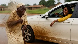 billionaires daughter splashed dirty water on a poor old woman and laughed at her the next day 