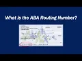 What is an ABA Routing Number