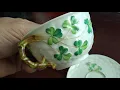 Update sold almost antique Belleek tea cup nice thrift find