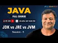 JDK vs JRE vs JVM in Java Key Differences How They Work Java Full Course