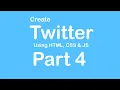 Create Twitter Website using HTML - CSS