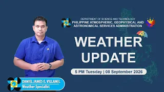 Public Weather Forecast issued at 5:00 PM | September 8, 2026 - Tuesday