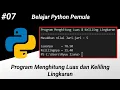 Program Menghitung Luas dan Keliling Lingkaran - Python Dasar