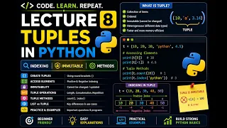 LECTURE 8 - TUPLES IN PYTHON