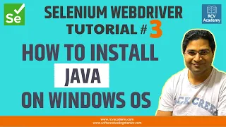 Selenium WebDriver Tutorial - How to install Java on Windows OS