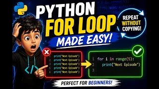 Python For Loop Explained for Beginners Learn range with Easy Examples Part 1