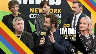 David Tennant Michael Sheen and Jon Hamm Talk Good Omens NYCC 2018