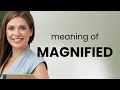 Magnified what is MAGNIFIED definition
