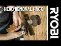 Ryobi String Trimmer Head Removal Trick