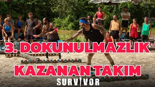 Survivor da 3 Dokunulmazlik oyununu kim kazandi