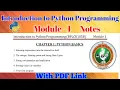 vtu Introduction to python Programming Module 1 Notes