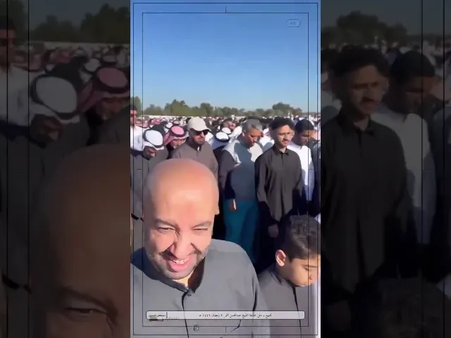 ⁣لقطات من تشييع الشيخ عبد المحسن النمر