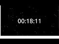 Timer 3000 seconds countdown - Clock black