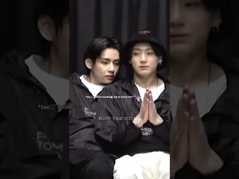 Taehyung🐻 become possessive😱😰 for kookie🐰#bts​ #taekook #shorts​