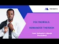Math problems on Polynomials Remainder Theorem
