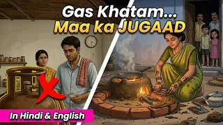 Gas Khatam, ₹5000 Cylinder! Maa ka Desi Jugaad ne Bachaya Parivaar 😱NMH Studios #kidsstory