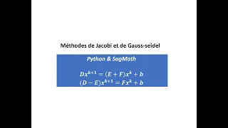 Jacobi and Gauss-Seidel methods in