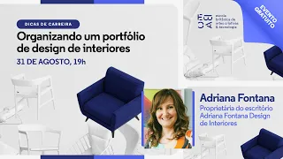 Organizando um portfólio de design de interiores