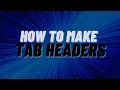 How To Create Tab Headers In Html CSS And JavaScript