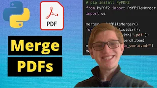 Python Tutorial 39 Merge PDFs