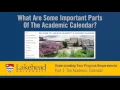 Understanding Your Program Requirements - Part 1 The Academic Calendar