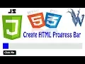 HTML Progress Bar With Steps progress bar jquery css progress bar css tutorial