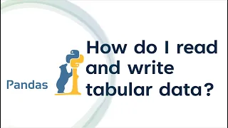 04 How do I read and write tabular data
