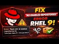 Fix There Are No Enabled Repositories Error in RHEL 9 Red Hat DNF Repo Issue