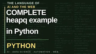 heapq example in Python