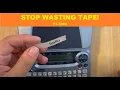 Set Margins and stop wasting tape with your Brother PT1880 P-touch label printer