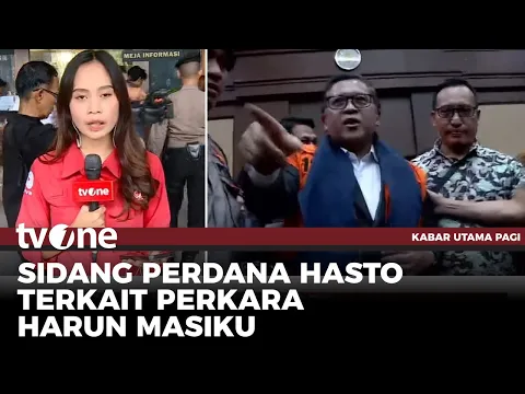 Hasto Jalani Sidang Perdana Kasus Masiku di Pengadilan Tipikor Jakarta