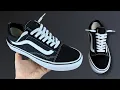 HOW TO LACE VANS OLD SKOOLS BEST WAY