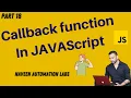 - Callback Function In JavaScript