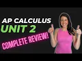 How to get a 5 on the AP Calculus Exam - COMPLETE Unit 2 Review