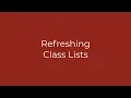 SPIRE - Working with Class Lists