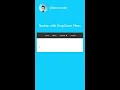 Navbar with dropdown menu using html css