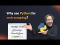Why use Python for web scraping
