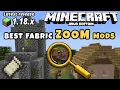 Minecraft Java 1 18 1 Fabric Zoom Mods Logical Zoom OK Zoomer WI Zoom Mod 1 18 1