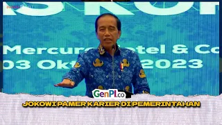 Jokowi Pamer Karier di Pemerintahan dari Wali Kota Hingga Presiden
