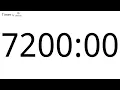 7200 Minute Countdown Timer