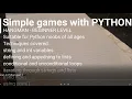 Simple Games in Python - HANGMAN part 1 of 2 BEGINNER LEVEL
