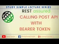 REST Assured API testing Tutorial Rest Assured Post API POST API Using Bearer Token