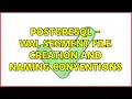 PostgreSQL - WAL segment file creation and naming conventions