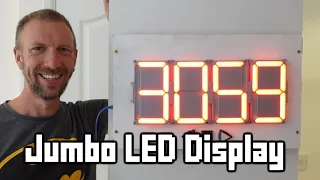 Create your own LARGE 7-segment LED display