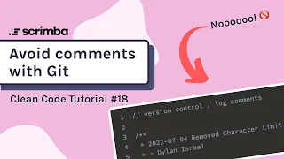 Avoid Code Comments with Git Clean Code Tutorial