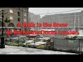London Walk in the Snow St Katharine Docks