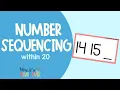 Number Sequencing within 20 - Math Practice for Pre-K and Kindergarten